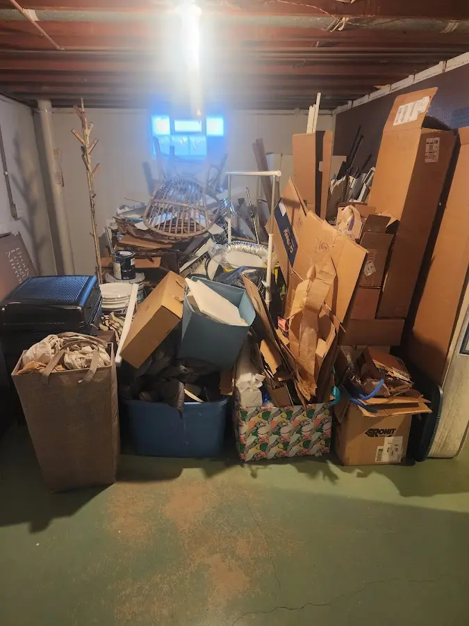 Roll-off dumpster container at job site for 6 Yard Dumpster Rental in Tualatin